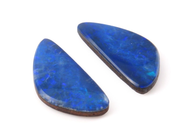 Australian Opal Doublet 17.5mm ~ PAIR