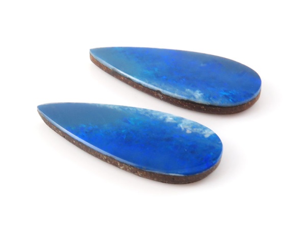 Australian Opal Doublet 32mm ~ PAIR