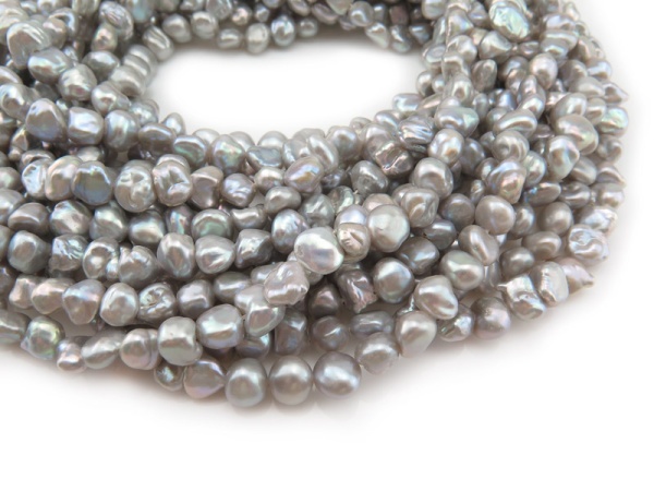 Freshwater Pearl Grey Keishi Beads 6-7mm ~ 16'' Strand