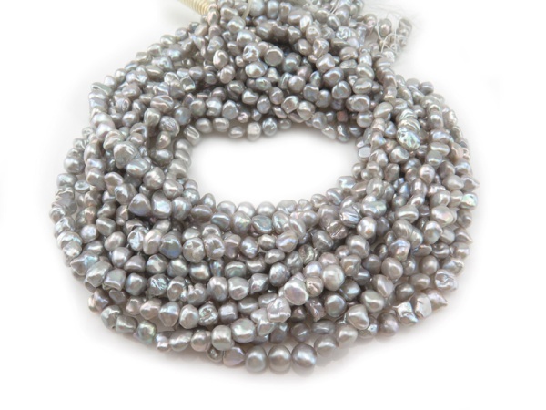 Freshwater Pearl Grey Keishi Beads 6-7mm ~ 16'' Strand