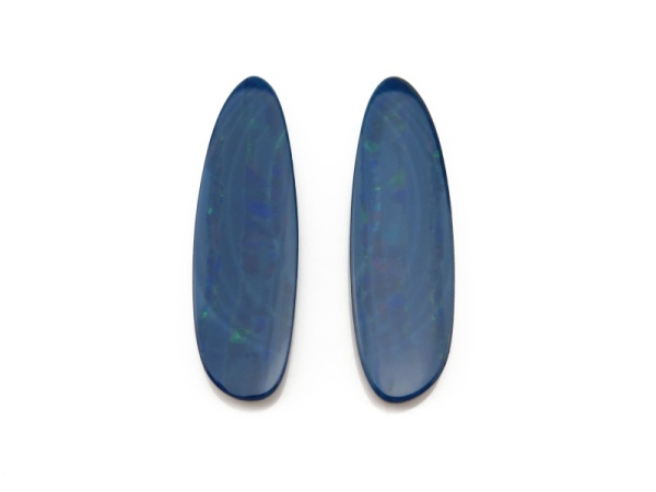 Australian Opal Doublet 34mm ~ PAIR