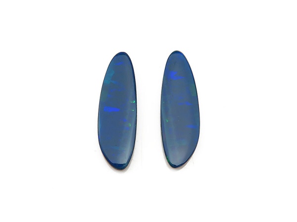 Australian Opal Doublet 25.5mm ~ PAIR