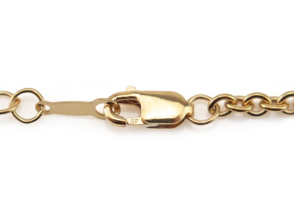 Gold Filled Cable Bar Chain Bracelet ~ 6.5'' + 1'' Extender