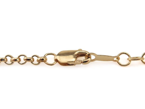 Gold Filled Rolo Chain Bracelet ~ 6.5'' + 1'' Extender