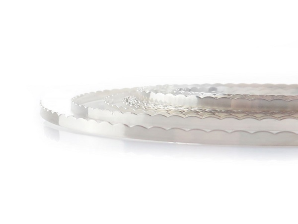 Fine Silver Scalloped Bezel Strip 3.18mm x 0.33mm ~ by the Inch