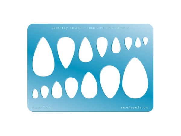 Jewellery Shape Template ~ Teardrops