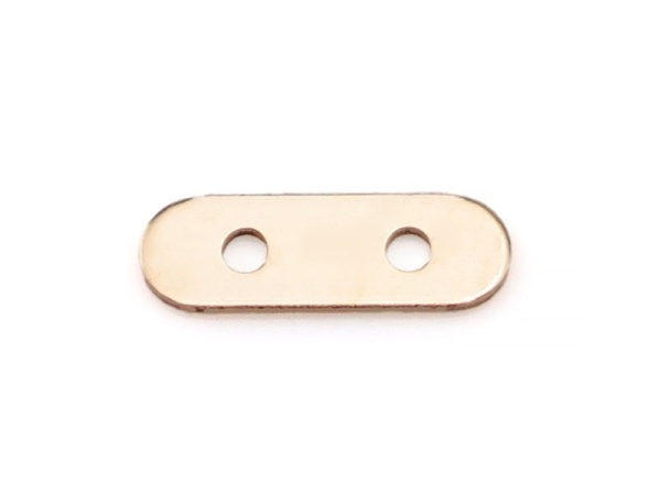 Gold Filled 2-Row Spacer Bar for 4mm Beads