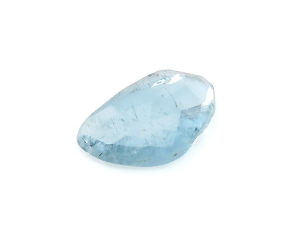 Aquamarine Rose Cut Slice 15.25mm