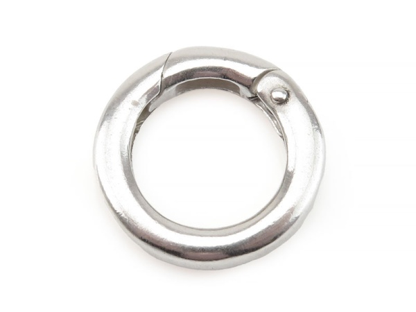 Sterling Silver Round Spring Clasp 14.5mm