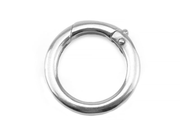 Sterling Silver Round Spring Clasp 17mm