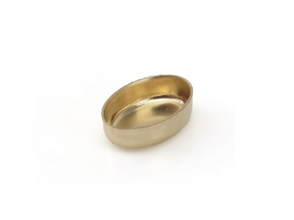 Gold Filled Oval Bezel Cup Setting 6mm x 4mm