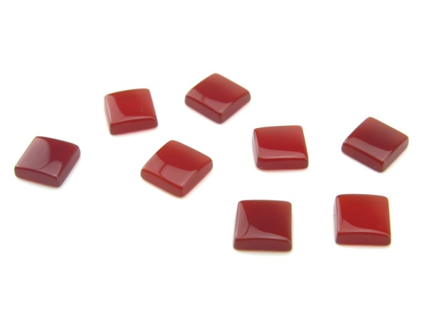 Carnelian Square Cabochon 6mm x 6mm