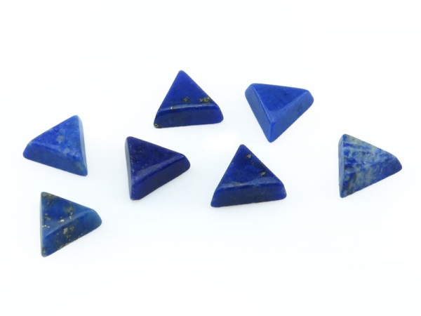 Lapis Lazuli Smooth Triangle Cabochon 6mm