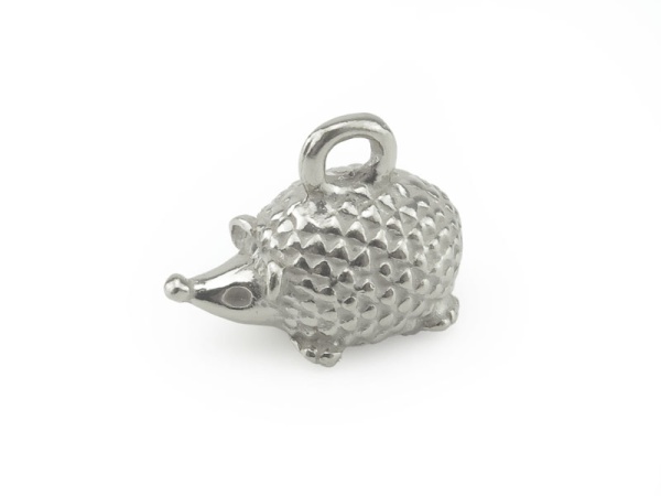 Sterling Silver Hedgehog Charm 8mm