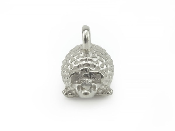 Sterling Silver Hedgehog Charm 8mm