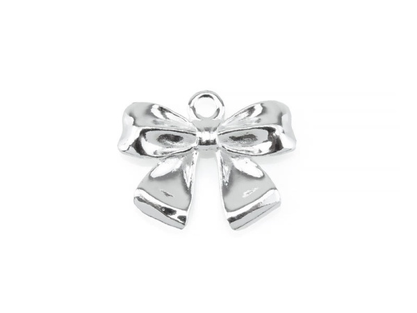 Sterling Silver Bow Pendant 13mm