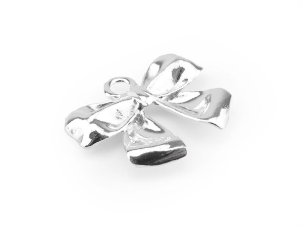 Sterling Silver Bow Pendant 13mm