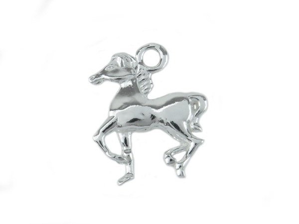 Sterling Silver Horse Charm 15mm