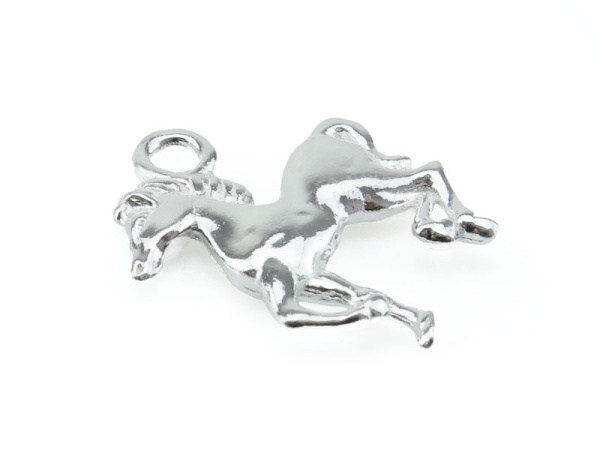 Sterling Silver Horse Charm 15mm