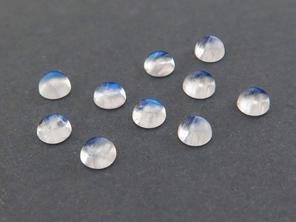 Rainbow Moonstone Round Cabochon ~ Various Sizes