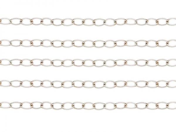 Sterling Silver Chain , Permanent Jewelry , Wholesale Round Cable Chain  Bulk 925 Sterling Silver , 5, 10, 30, 50 or 100 Feet 35% Off 