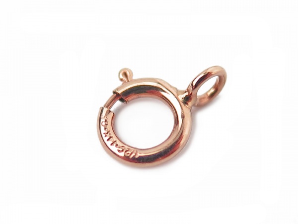 filled rose gold zirconia cubic brilliant connector 75mm quick