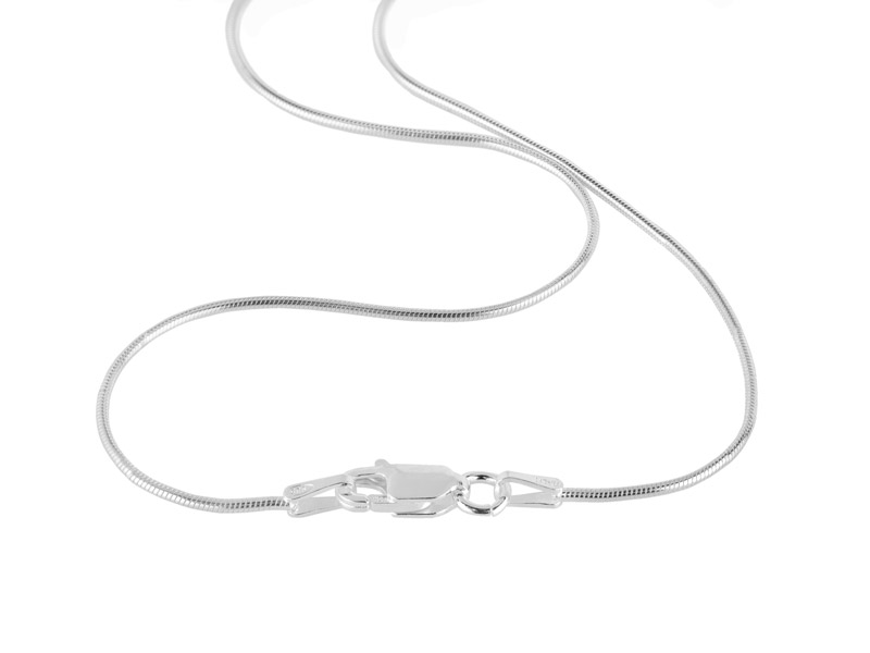 JewelStop 10k Solid White Gold 1 mm Box Chain Necklace, Lobster Claw Clasp  - 16 Inches, 2.4gr. | Amazon.com