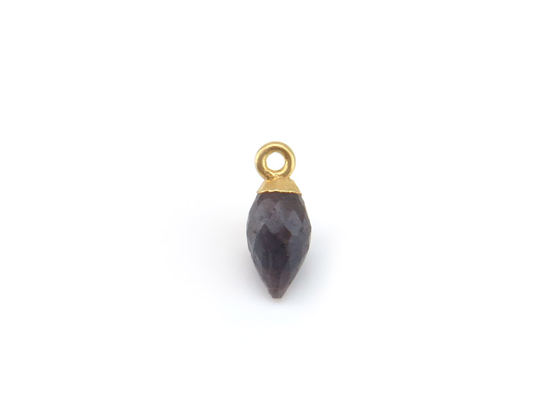 Gold Vermeil Sapphire Marquise Charm 13mm