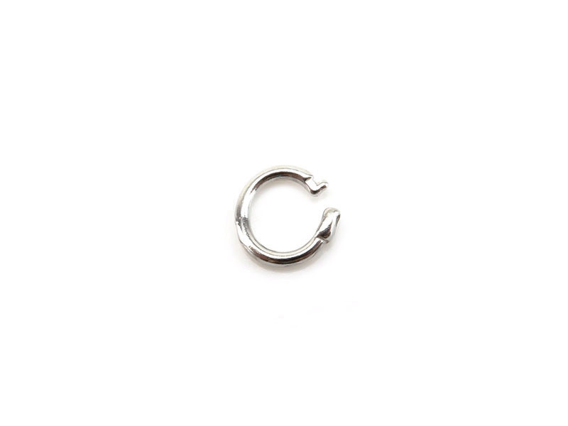 Sterling Silver Round Locking Ring 6mm