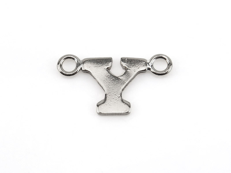 Sterling Silver Alphabet Connector ~ Y