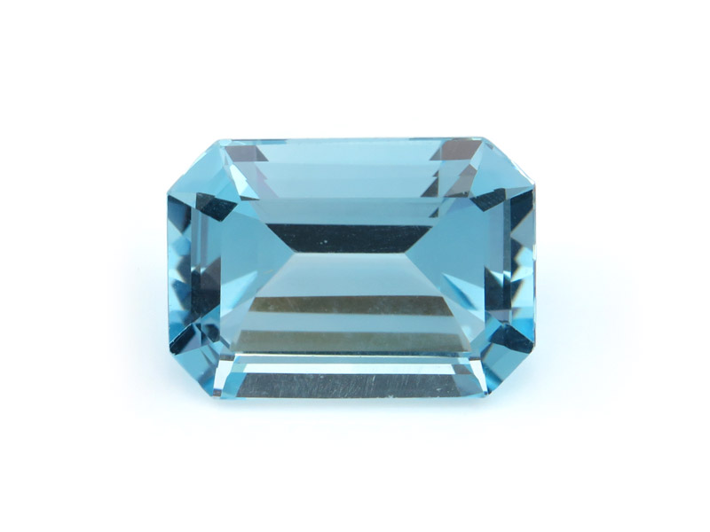 Sky Blue Topaz Faceted Octagon 17.75mm x 12.75mm