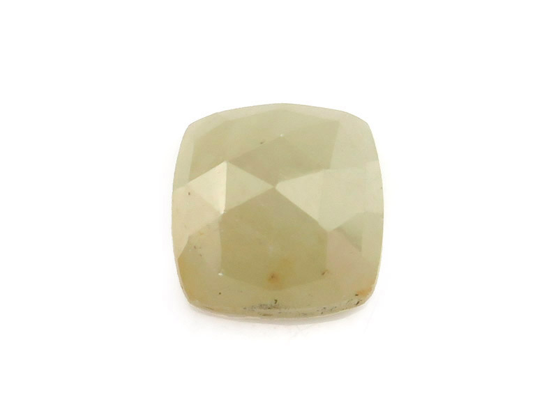 Green Sapphire Rose Cut Square Cabochon 10mm