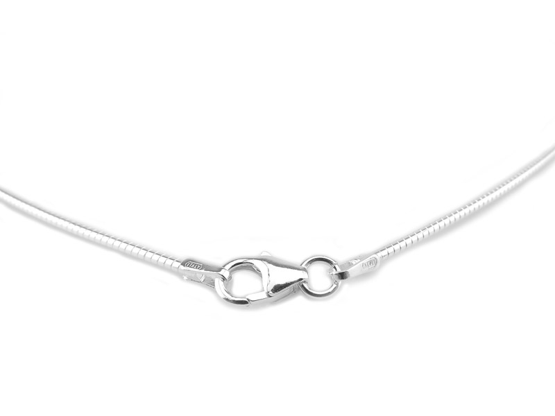 Sterling Silver Omega Chain (1.25mm) Necklace with Lobster Clasp ~ 18''