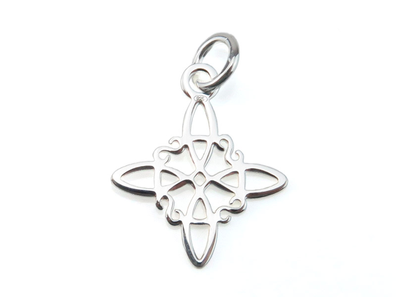 Sterling Silver Celtic Knot Pendant 19mm