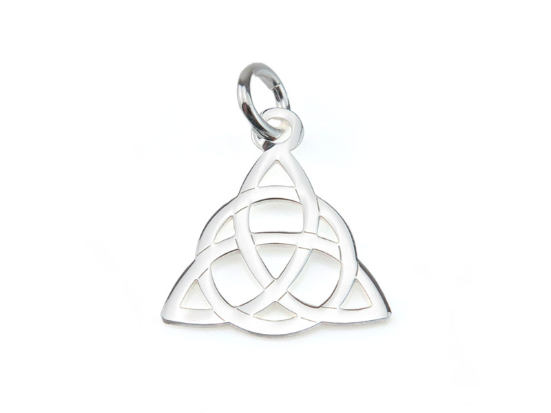 Sterling Silver Celtic Trinity Knot Pendant 17mm