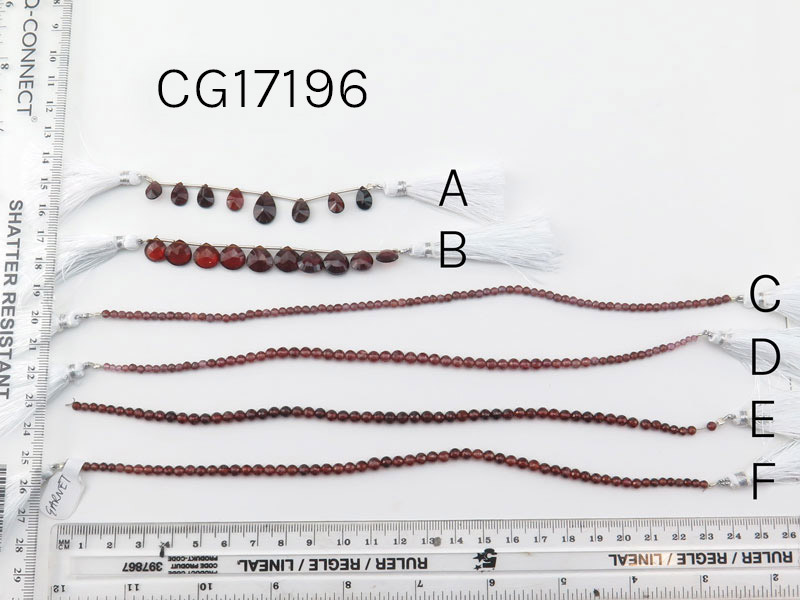 AA Garnet Mixed Cut Strands