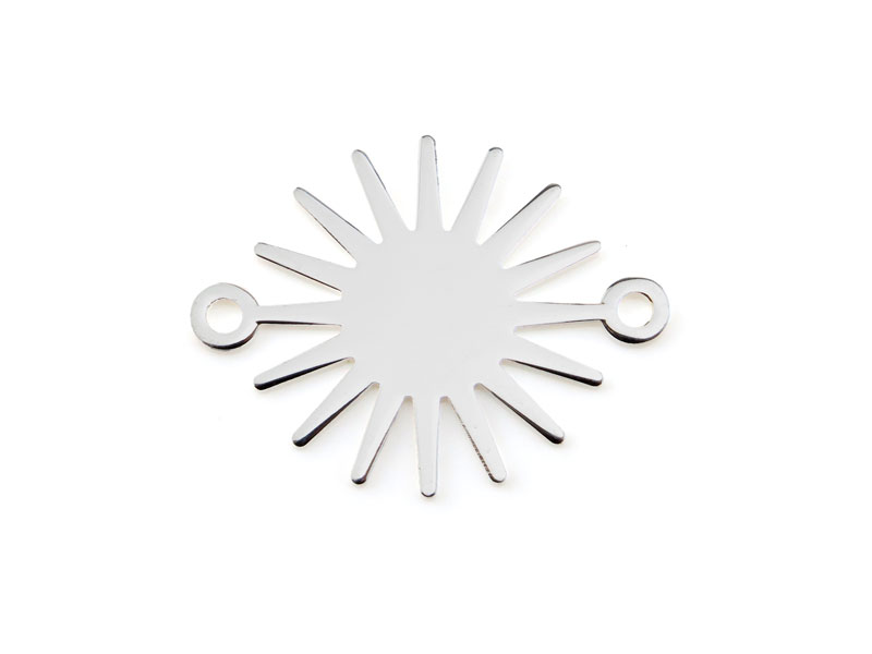 Sterling Silver Starburst Connector 20mm