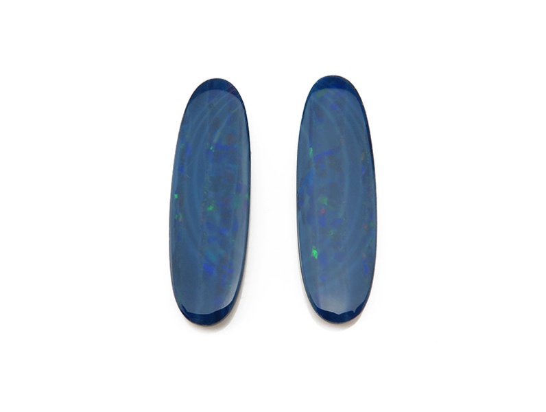 Australian Opal Doublet 30mm ~ PAIR