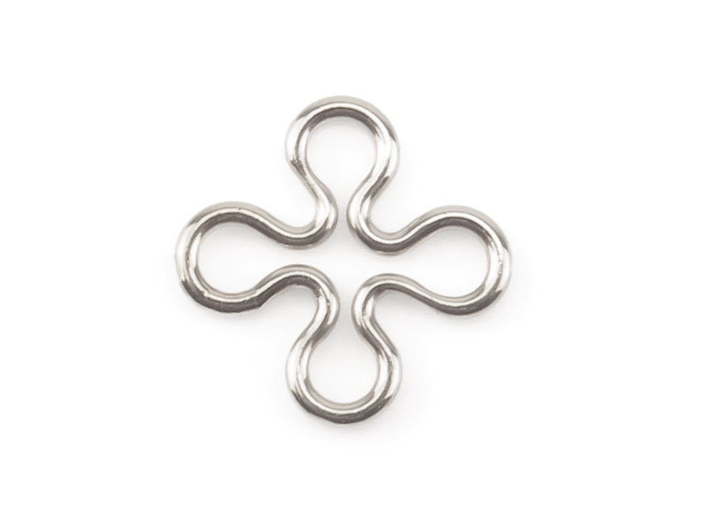 Sterling Silver Flower Connector 10mm