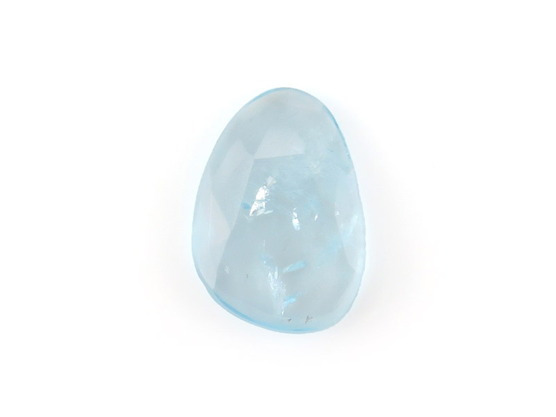 Aquamarine Rose Cut Slice 15.5mm