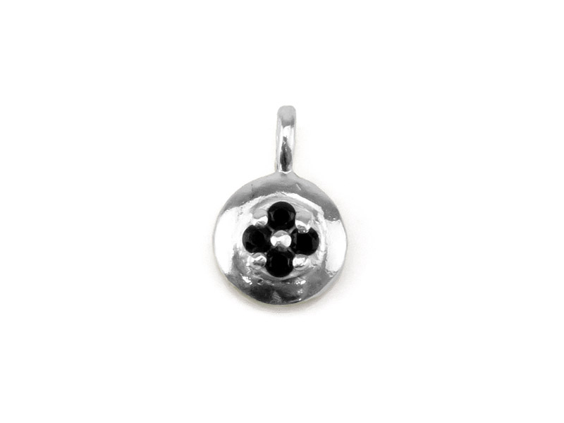 Sterling Silver Clover Charm 9mm